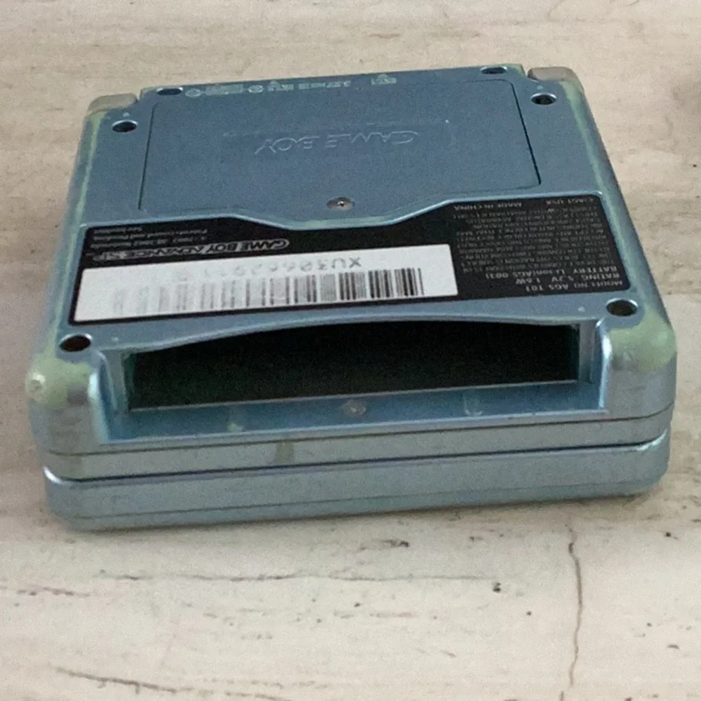 Gameboy Advance SP Console 101 Back Lit AGS-101 Pearl Blue Nintendo GBA Charger